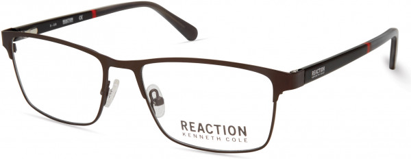 Kenneth Cole Reaction KC0823 Eyeglasses, 009 - Matte Dark Brown / Matte Black