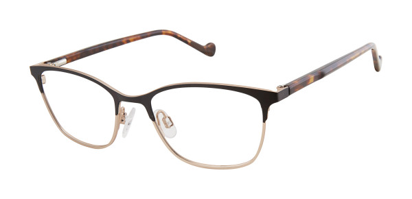 MINI 761003 Eyeglasses, BLACK/GOLD - 10 (BLK)