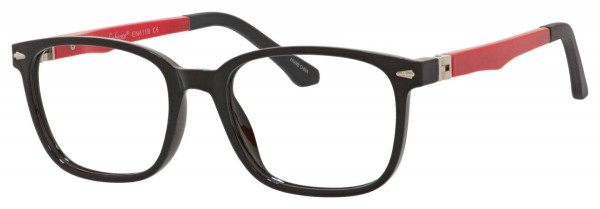 Enhance EN4118 Eyeglasses, Black/Red
