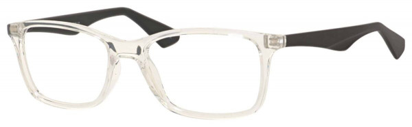 Enhance EN4200 Eyeglasses, Shiny Crystal/Matte Black