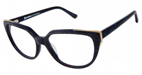 Glamour Editor's Pick GL1025 Eyeglasses, C01 NAVY MARBLE
