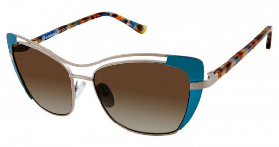 Glamour Editor's Pick GL2014 Sunglasses, C02 TEAL / SILVER (BROWN GRADIENT)
