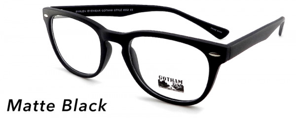 Smilen Eyewear 252 Eyeglasses, Matte Black