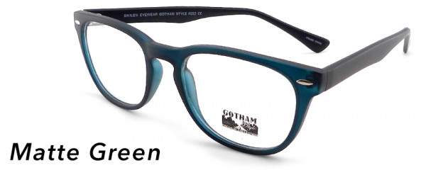 Smilen Eyewear 252 Eyeglasses, Matte Green