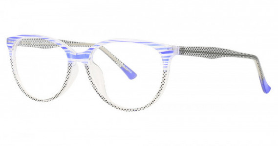 Smilen Eyewear 3078 Eyeglasses, Blue Stripe