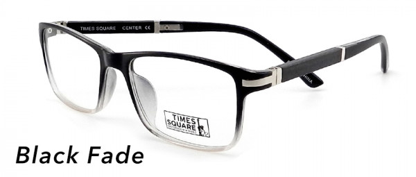 Smilen Eyewear Center Eyeglasses, Black Fade