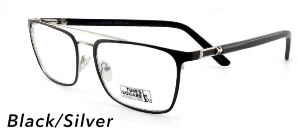 Smilen Eyewear Lance Eyeglasses, Black/Silver