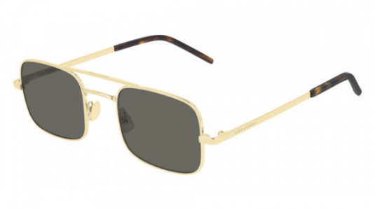 Saint Laurent SL 331 Sunglasses, 004 - GOLD with GREY lenses