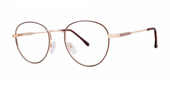 Modern Times CONVINCE Eyeglasses, Brown/Gold