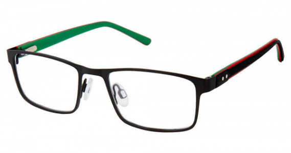 SuperFlex SFK-216 Eyeglasses, M200-BLACK RED GRN