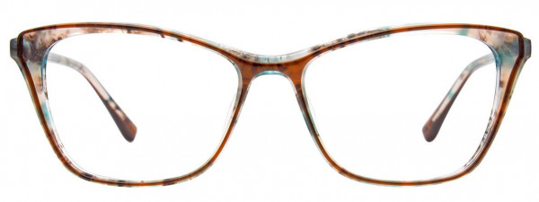 Takumi TK1141 Eyeglasses, 010 - Brown & Aqua Marbled