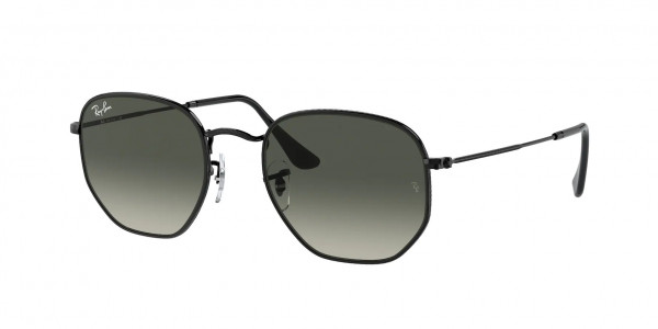 Ray-Ban RB3548 HEXAGONAL Sunglasses, 002/71 BLACK (BLACK)