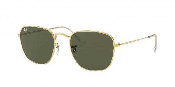 Ray-Ban RB3857 FRANK Sunglasses, 919658 FRANK LEGEND GOLD G-15 GREEN (GOLD)