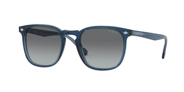 Vogue VO5328S Sunglasses, 276011 TRANSPARENT BLUE GREY GRADIENT (BLUE)