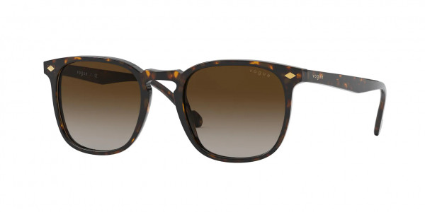 Vogue VO5328S Sunglasses, W65613 DARK HAVANA BROWN GRADIENT (BROWN)