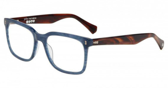 John Varvatos V415 Eyeglasses, BLUE (0BLE)