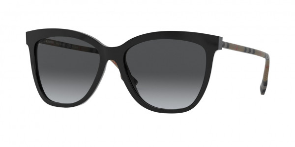 Burberry BE4308 CLARE Sunglasses, 3853T3 CLARE BLACK POLAR GREY GRADIEN (BLACK)