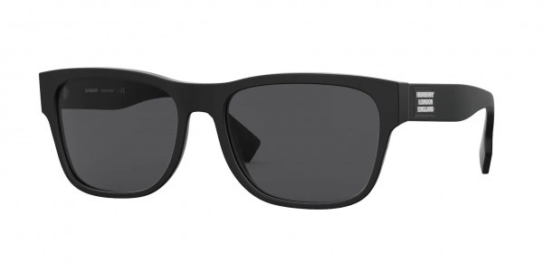 Burberry BE4309 CARTER Sunglasses, 346487 CARTER MATTE BLACK GREY (BLACK)