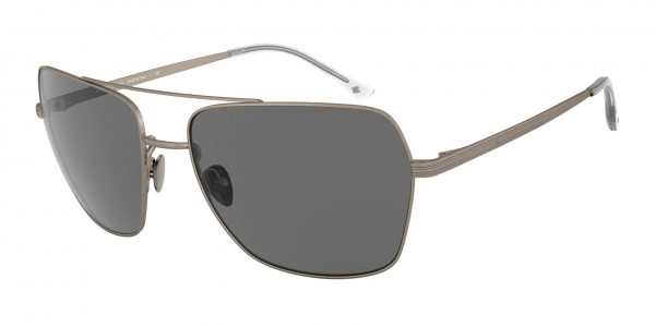 Giorgio Armani AR6105 Sunglasses, 300387 MATTE GUNMETAL GREY (GREY)