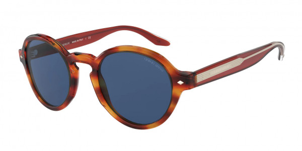 Giorgio Armani AR8130 Sunglasses, 580980 STRIPED BROWN BLUE (TORTOISE)