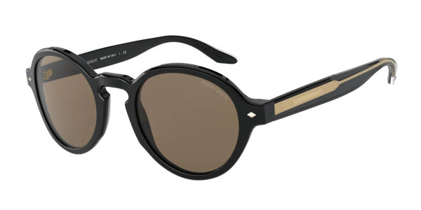 Giorgio Armani AR8130F Sunglasses, 500173 BLACK (BLACK)