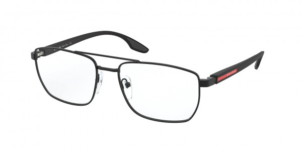 Prada Linea Rossa PS 53MV Eyeglasses, 1BO1O1 MATTE BLACK (BLACK)