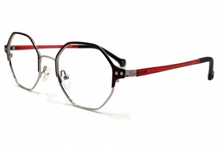 Eyecroxx EC591MD Eyeglasses, C2 Bronze Silver Red