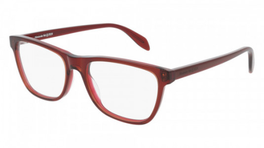 Alexander McQueen AM0248O Eyeglasses, 004 - RED
