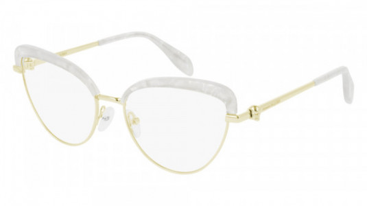 Alexander McQueen AM0259O Eyeglasses, 003 - GOLD