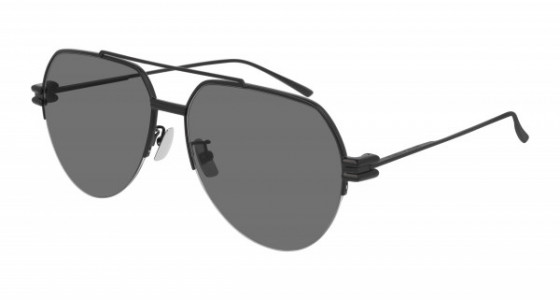 Bottega Veneta BV1046S Sunglasses, 001 - BLACK with GREY lenses