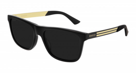 Gucci GG0687S Sunglasses, 002 - BLACK with GREY polarized lenses