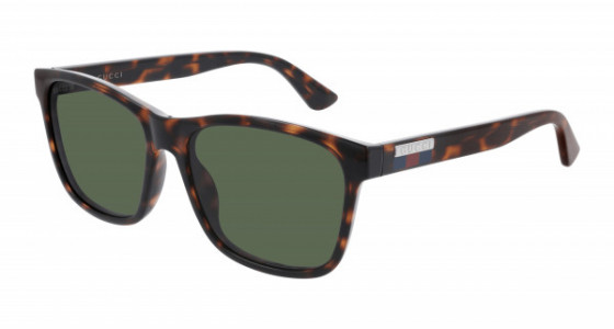 Gucci GG0746S Sunglasses, 003 - HAVANA with GREEN lenses