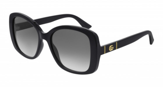 Gucci GG0762S Sunglasses, 001 - BLACK with GREY lenses