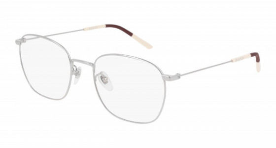 Gucci GG0681O Eyeglasses, 002 - SILVER with TRANSPARENT lenses