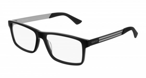 Gucci GG0692O Eyeglasses, 004 - BLACK with TRANSPARENT lenses