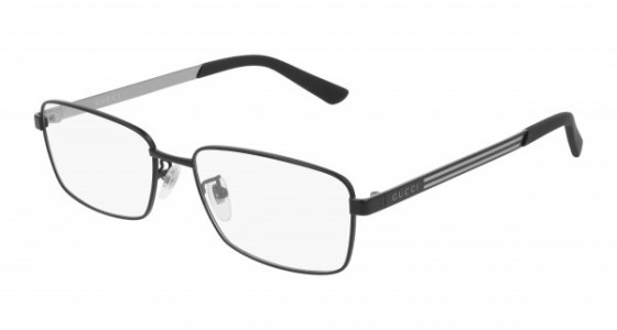 Gucci GG0693O Eyeglasses, 001 - BLACK with TRANSPARENT lenses