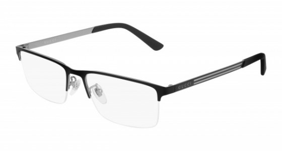 Gucci GG0694O Eyeglasses, 001 - BLACK with TRANSPARENT lenses