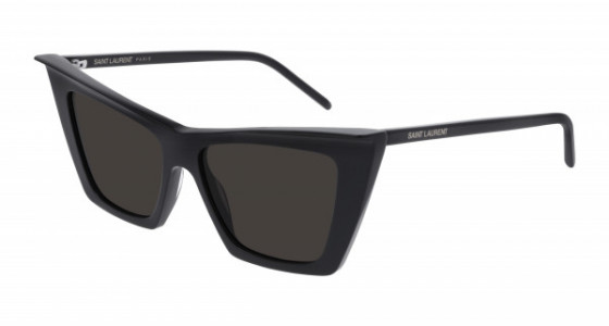 Saint Laurent SL 372 Sunglasses, 001 - BLACK with BLACK lenses