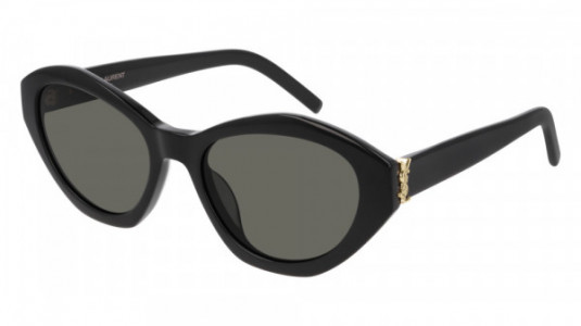 Saint Laurent SL M60 Sunglasses, 006 - BLACK with GREY lenses