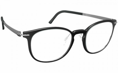 Silhouette Infinity View Full Rim 1594 Eyeglasses, 9010 Black Silver