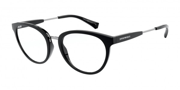 Emporio Armani EA3166 Eyeglasses, 5001 SHINY BLACK (BLACK)