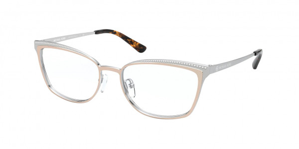 Michael Kors MK3038 VALLARTA Eyeglasses, 1108 ROSE GOLD/SILVER (PINK)
