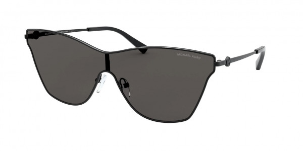 Michael Kors MK1063 LARISSA Sunglasses, 120387 LARISSA BLACK DARK GREY SOLID (BLACK)