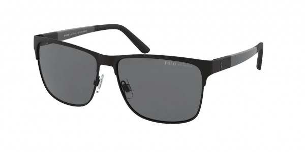 Polo PH3128 Sunglasses, 939781 MATTE BLACK ON SHINY BLACK POL (BLACK)