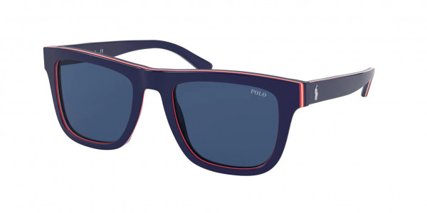 Polo PH4161 Sunglasses, 582980 NAVY BLUE/RED/WHITE/RED/NAVY (BLUE)