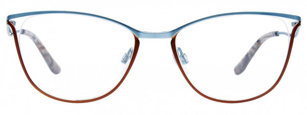 EasyClip EC546 Eyeglasses, 010 - Matt Brown & Matt Blue