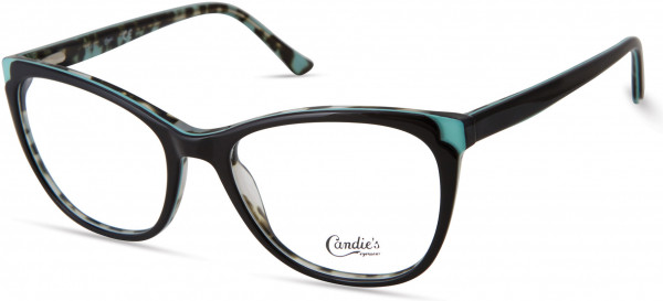 Candie's Eyes CA0188 Eyeglasses, 001 - Shiny Black