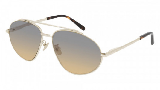 Brioni BR0073S Sunglasses, 004 - GOLD with GREY lenses