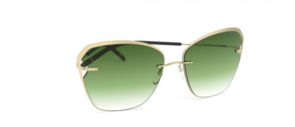 Silhouette Titan Accent Shades 8174 Sunglasses, 8540 Classic Green Gradient