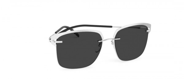 Silhouette Titan Accent Shades 8718 Sunglasses, 7000 SLM POL Grey